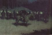 Frederic Remington Scare in a Pack Train (mk43) china oil painting artist